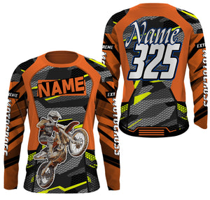 Extreme Motocross Personalized Jersey UPF30+ UV Protect Dirt Bike Racing Off-Road Motorcycle Racewear| NMS404