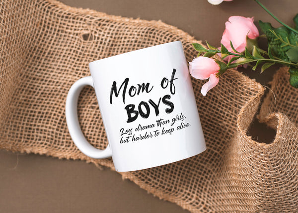 Mom of Boys Troll Mug | Hard to Keep Alive | Funny Mother's Day Gift, Mom Life Birthday, Christmas Gift for Mom from Son| N1058