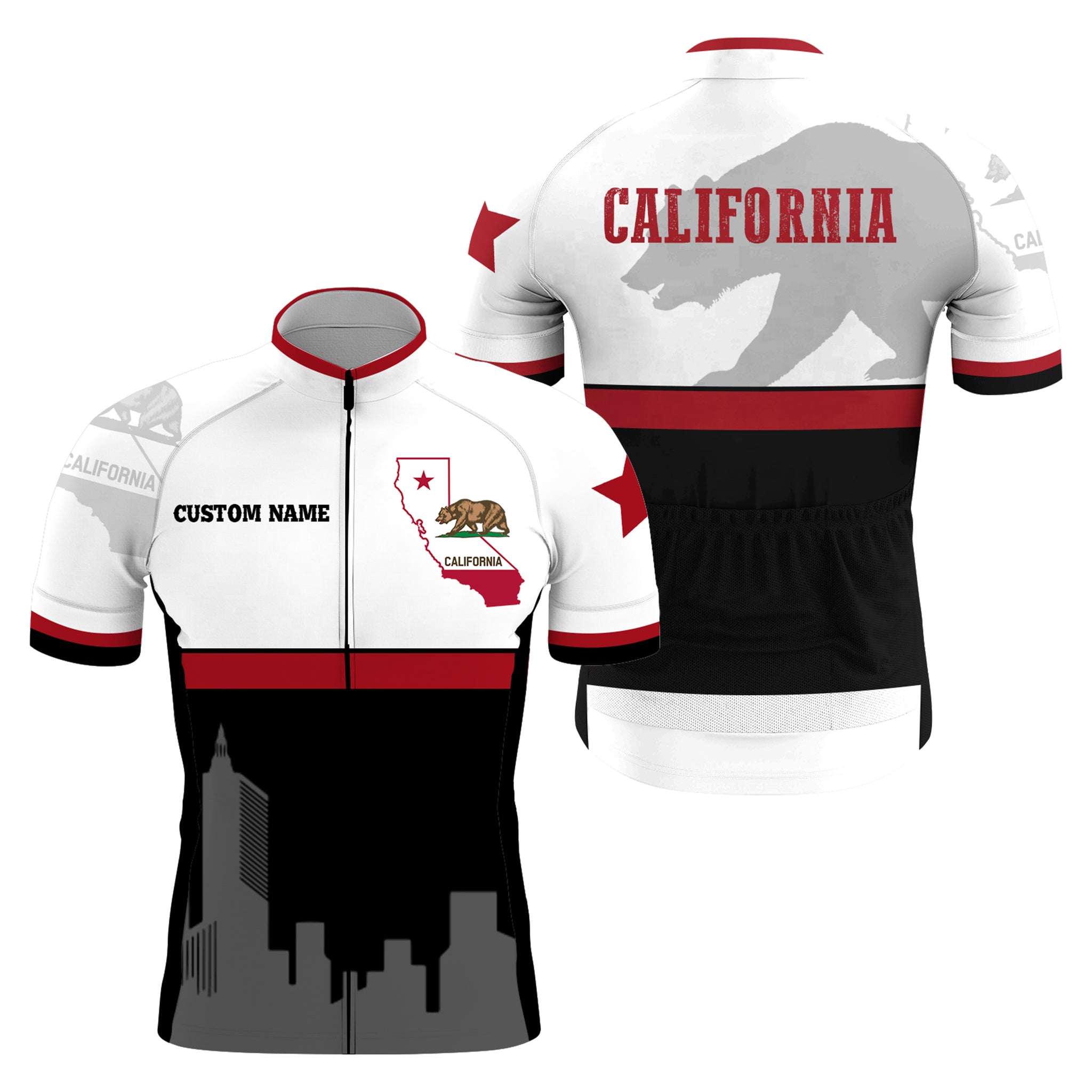 California short sleeve cycling jersey Men Women mountain bike gear with pockets MTB BMX racewear| SLC139