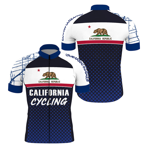 California cycling jersey mens womens bike shirt UPF50+ Cali cycling tops California MTB BMX gear| SLC238