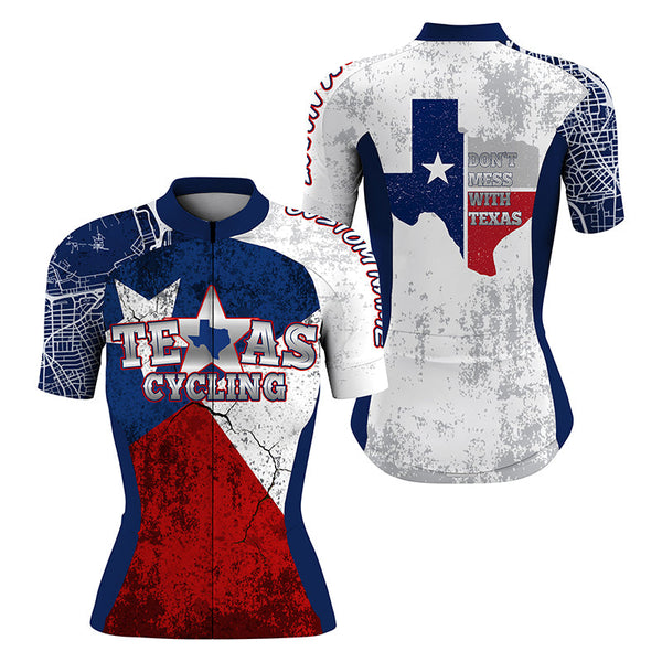 Texas cycling jersey men women UPF50+ bike shirt road MTB BMX dirt gear TX biking tops with zipper| SLC221