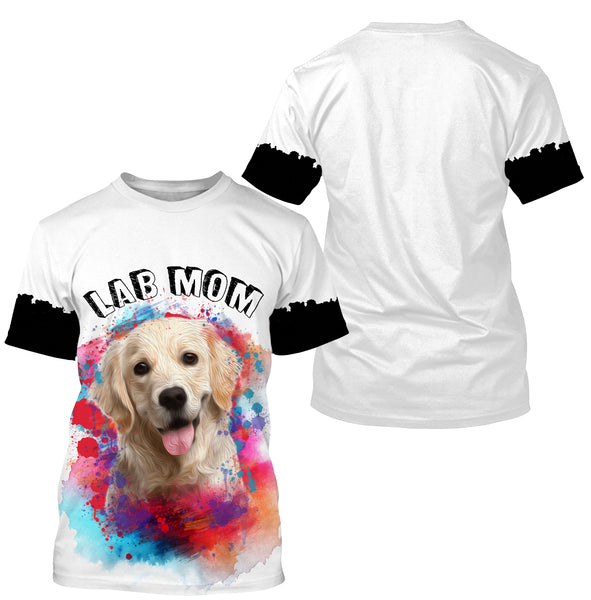 Lab Mom T-shirt Hoodie Long Sleeve| Labrador Retriever Lover Shirt for Lab Mom| JTSD299