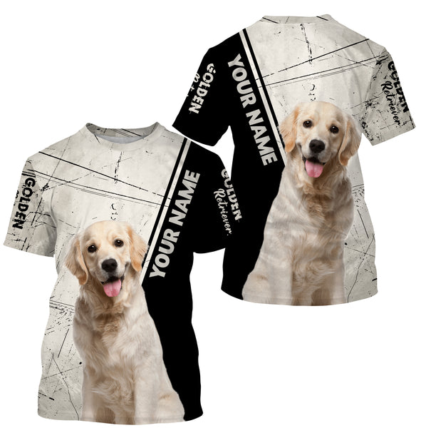 Golden Retriever Dog Custom Name Shirts - Personalized Gift for Golden Lovers, Golden Dog Owners THN111