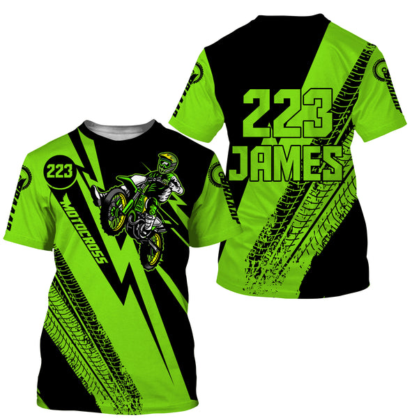 Dirt Bike Motocross Jersey Personalized UPF30+ MX Racing Off-road Adult&Kid Motorcycle Rider Shirt| NMS763