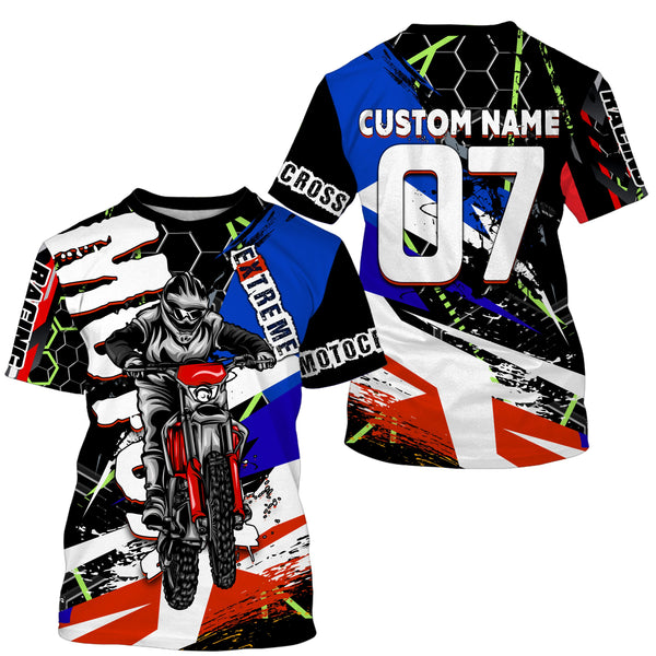 Custom Motocross racing jersey UV protective kid&adult MX dirt bike motorcycle off-road racewear| NMS933