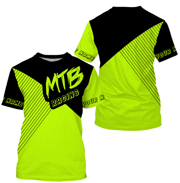 Cycling Shirts, Custom Name MTB Racing Shirt, Racing Bicycle Shirt Jersey UV Protection UPF 30+| JTS480