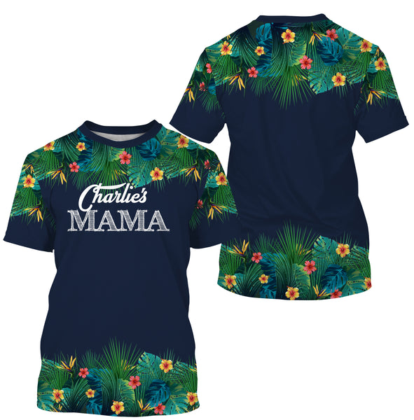 Dog Mama Shirt Hoodie Long Sleeve| Custom Name Floral Dog Shirt for Dog Mom Dog Lover Gift for Her| JTSD280