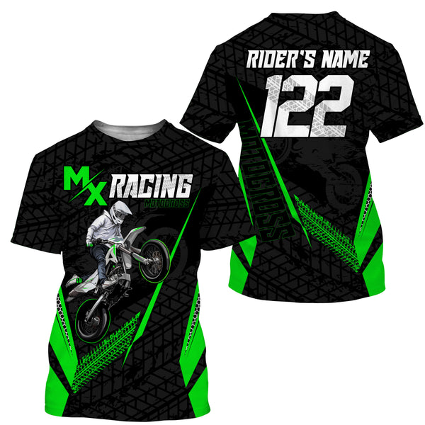 Custom Motocross Jersey MX Racing UPF30+ Dirt Bike Number and Name Adult&Kid Off-Road Motorcycle| NMS769