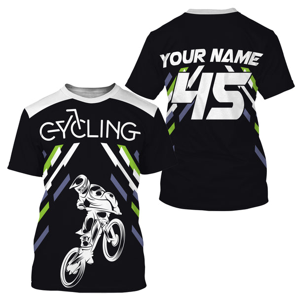 Personalized Cycling Jersey Long Sleeve for Adult Shirt - Mountain Biking Jersey MTB Jersey Cycling Shirt JTS420