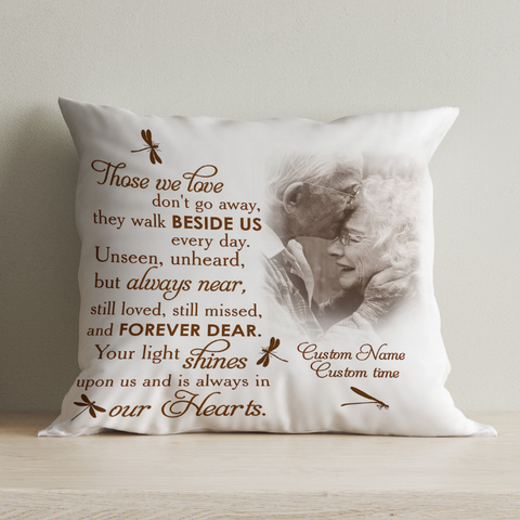 Memorial Pillow for Loss of Loved One| Personalized Memorial Gift Sympathy Gift In Loving Memory| JPL91