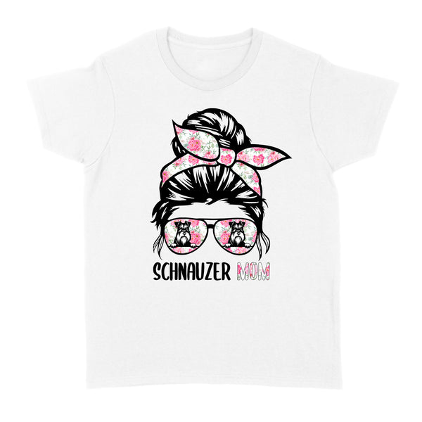 Dog mom mother's day schnauzer mom Standard Women's T-shirt A222