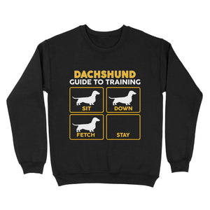 Dachshund Standard Sweatshirt | Funny Guide to Training dog - FSD2407D08