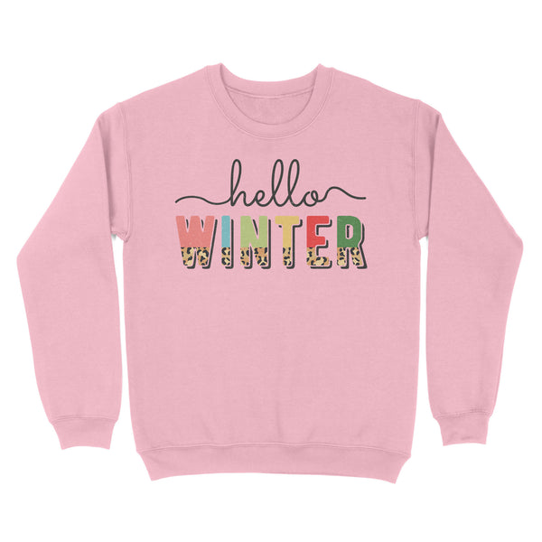 Cute Hello Winter Christmas Sweatshirt FFS - IPHW1910