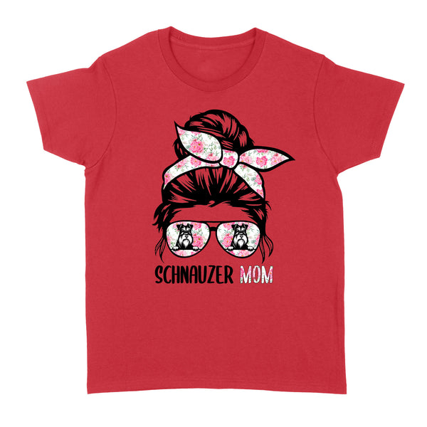 Dog mom mother's day schnauzer mom Standard Women's T-shirt A222