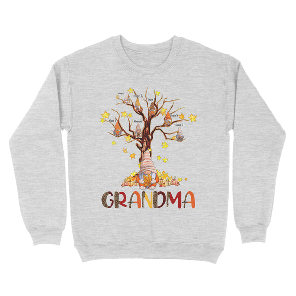 Gnome Thanksgiving Grandma Sweatshirt Custom kids names, Grandma Shirts Thanksgiving gifts for Grandma FFS - IPHW1781