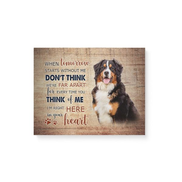 Pet Memorial Canvas - Dog Memorial Custom photo for Pet Loss of Gift - Dog Remembrance Canvas Dog with Sympathy Pet