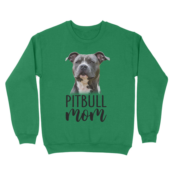 Happy mothers day dog mom pitbull mom sweatshirt personalized gift A223