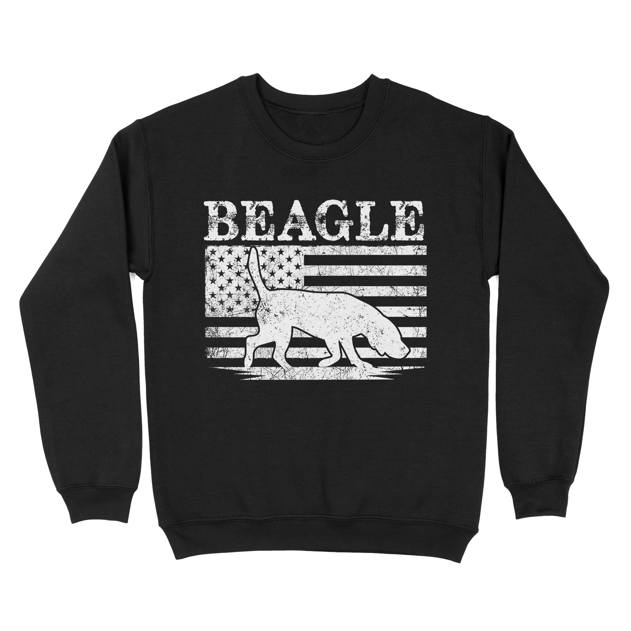 Beagle Dog American Flag Shirt, Mens Beagle Gift, Dog Lover, Hunting Dog Standard Sweatshirt FSD2345D01