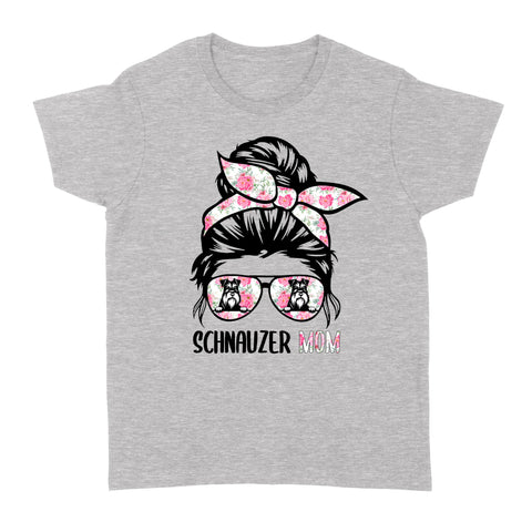 Dog mom mother's day schnauzer mom Standard Women's T-shirt A222