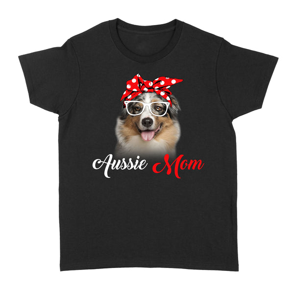 Dog mom mother's day aussie mom t shirt personalized gift A231