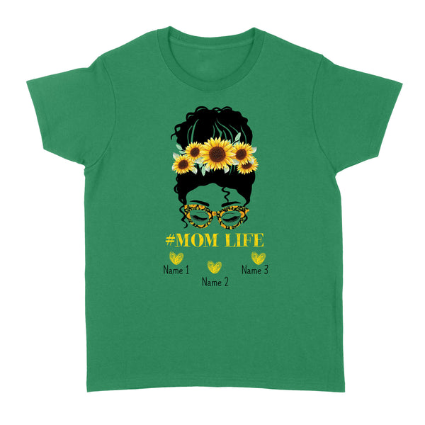Beautiful mom life shirt sunflower customize name kids, mother's day shirt ideas D06 NQS1540 - Standard Women's T-shirt