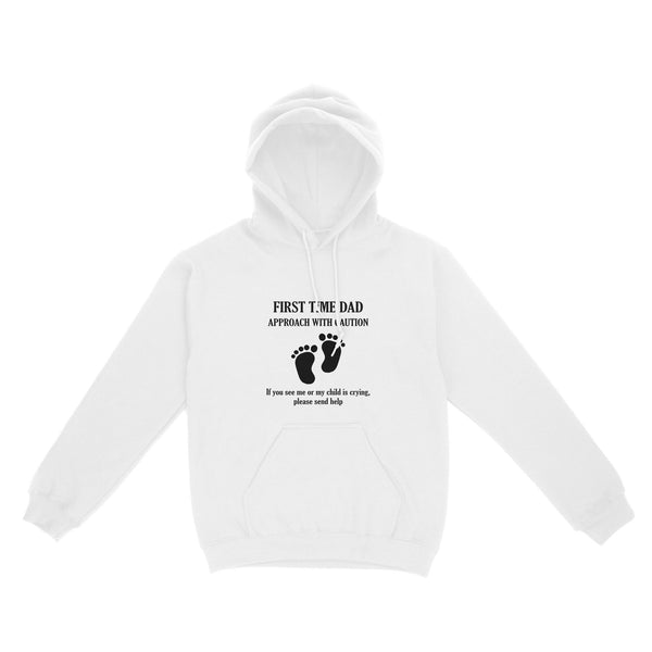 First time dad approach with caution hoodie, new dad shirts, promoted to dad | NS15 Myfihu