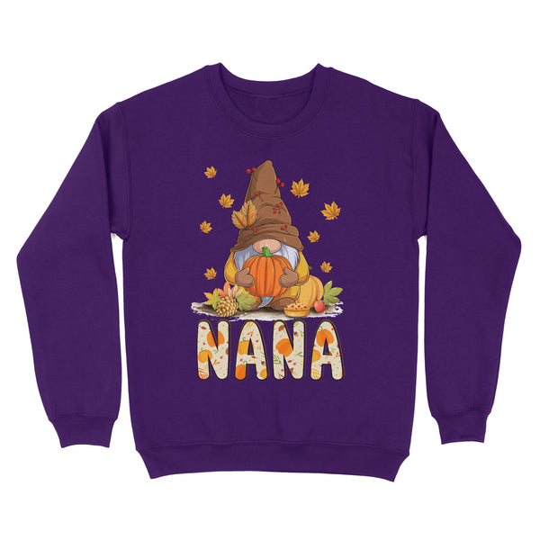 Custom Gnome Thanksgiving Nana Sweatshirt, Thanksgiving gifts for Nana FFS - IPHW1782