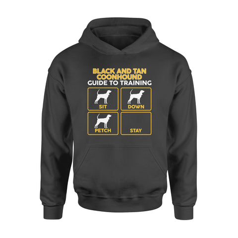 Black and Tan Coonhound Hoodie | Funny Guide to Training - FSD1090