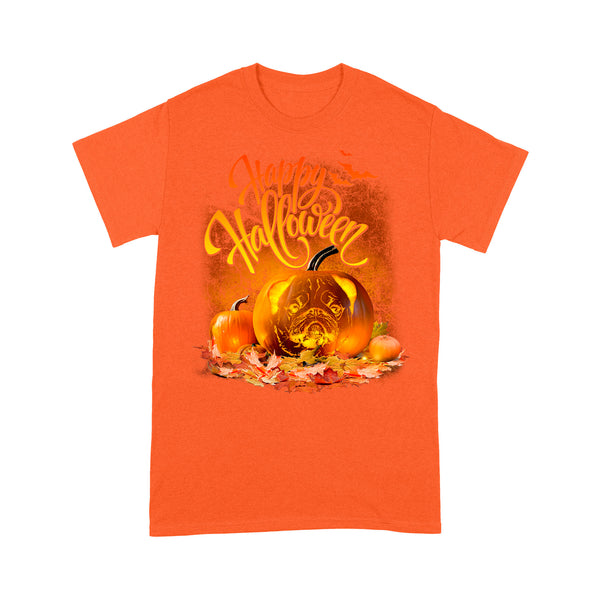 Happy halloween custom dog face's photo - Standard T-Shirt