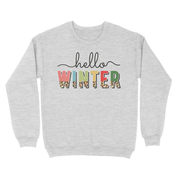 Cute Hello Winter Christmas Sweatshirt FFS - IPHW1910