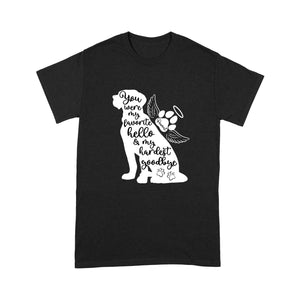 Personalized Dog Memorial T-shirt| Dog Memorial Gift, Sympathy Gift for Loss of Dog| JTSD181 A02M01