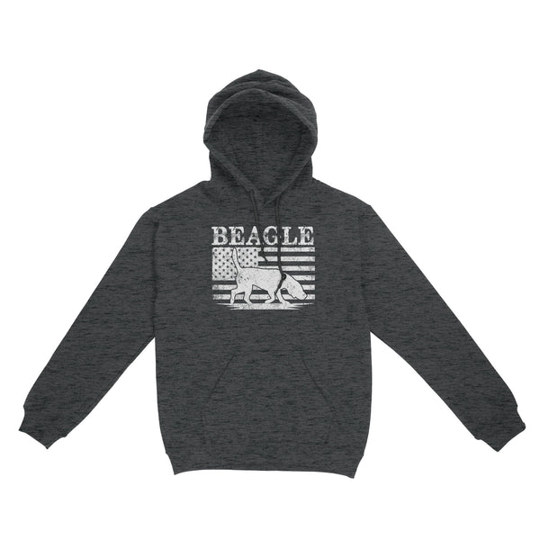 Beagle Dog American Flag Shirt, Mens Beagle Gift, Dog Lover, Hunting Dog Standard Hoodie FSD2345D01