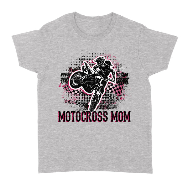 Motocross Mom Rider T-shirt, Cool MX Mama Mother's Day Gift Female Motorcycle Rider| NMS354 A01