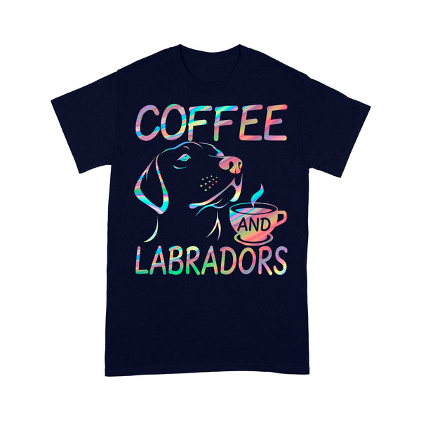 Coffee and Labrador T-shirt| Labrador Lover Shirt for Lab Mom Lab Dad Lab Gift| JTSD329