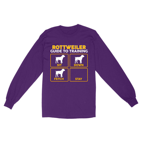 Rottweiler Standard Long Sleeve | Funny Guide to Training dog - FSD2405D08