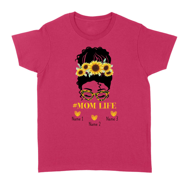 Beautiful mom life shirt sunflower customize name kids, mother's day shirt ideas D06 NQS1540 - Standard Women's T-shirt