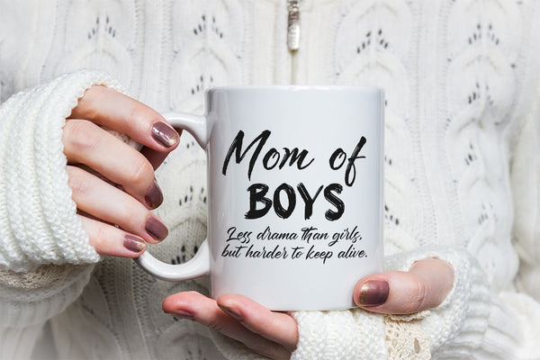 Mom of Boys Troll Mug | Hard to Keep Alive | Funny Mother's Day Gift, Mom Life Birthday, Christmas Gift for Mom from Son| N1058